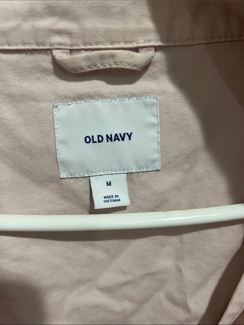 Old Navy Pale Pink Zip-Up Utility Jacket womens M - Picture 3 of 5
